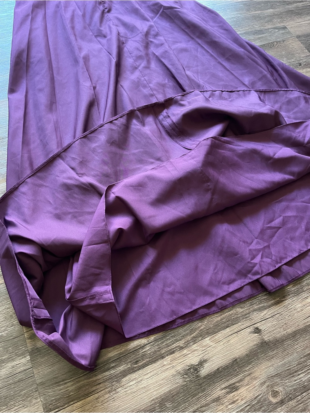 ALFRED SUNG Plum V-Neck Wrap Maxi Dress - Picture 10 of 10